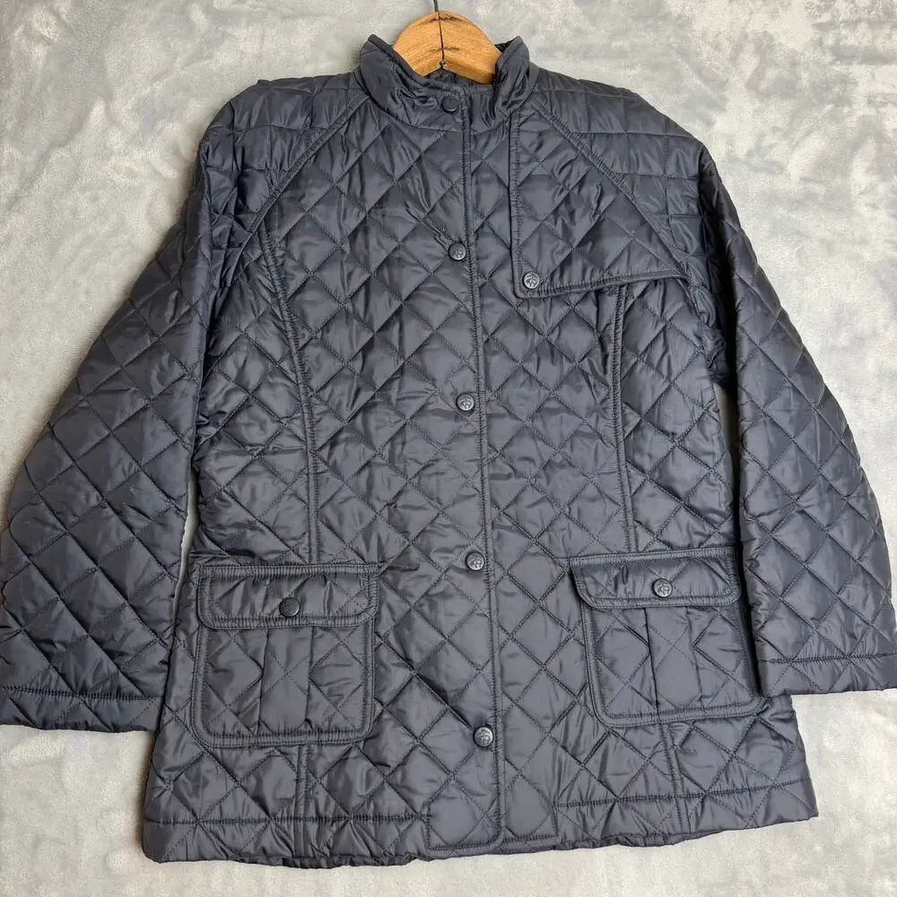 Brooks Brothers Kids Quilted Jacket Navy Blue‎ Size Large